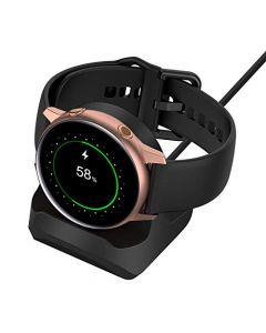 FASTSNAIL Charger Stand for Samsung Galaxy Watch Active / Active2 40mm 44mm / Watch3 41mm 45mm, Silicone Stand Dock for Galaxy Watch 3 / Active 2 with Cable Management Slot (Charger not included)