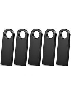5 Pezzi Chiavetta USB 16GB Penna USB 16 Giga Pendrive USB 16GB USB Key Memoria Esterna, Nero