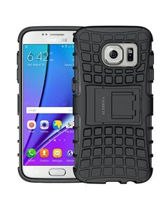 Galaxy S7 Case,ALDHOFA Heavy Duty Shock Proof Phone Case, Dual Layer Protection Cover with Built-in Kickstand for Samsung Galaxy S7 -Black